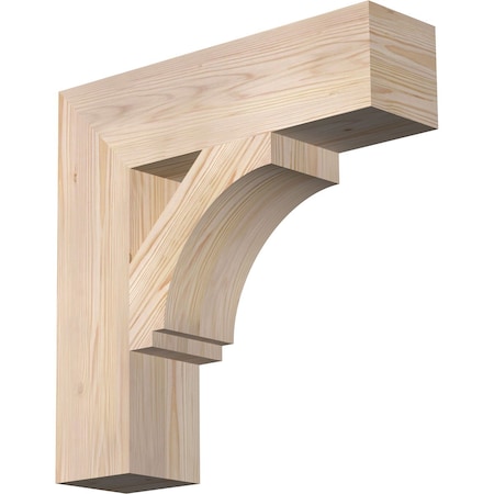 Ekena Millwork Imperial Block Smooth Bracket, Douglas Fir, 5 1/2"W x 22"D x 22"H BKT06X22X22IMP05SDF
